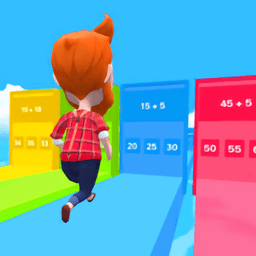 数学题障碍赛小游戏(math runner)