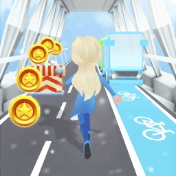 冰公主地铁跑酷游戏